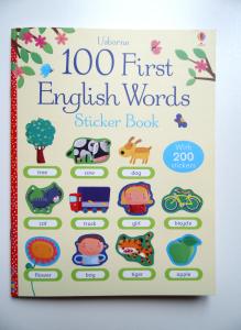 100 First English Words Sticker Book OKŁADKA